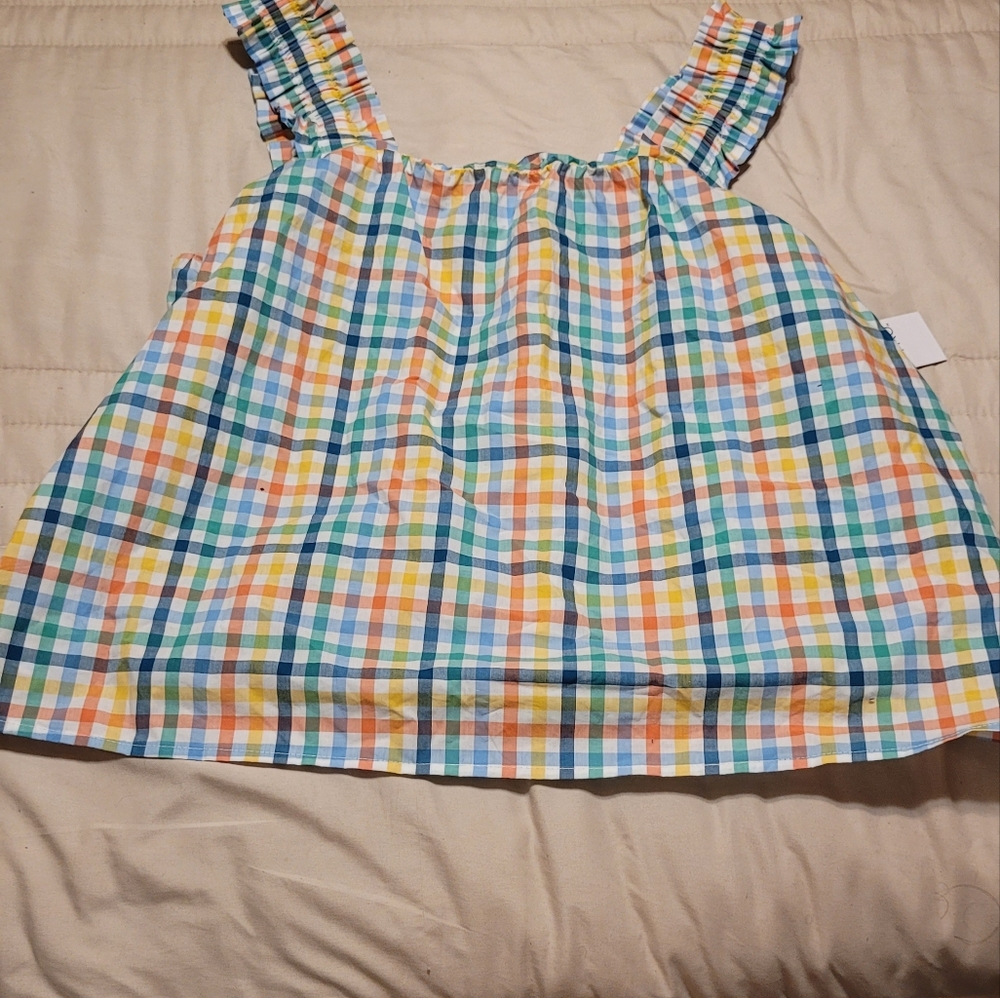 Colorful Checkered Kids Top